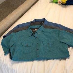 Bundle of 3 quick dry shirts size large